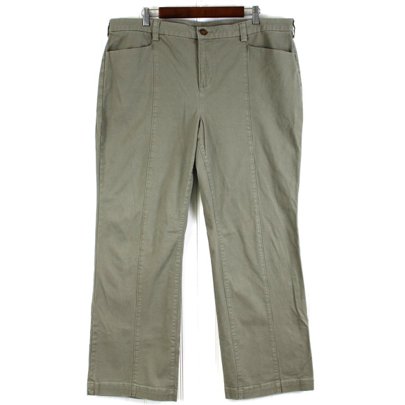 Duluth Trading Womens 18x31 Workday Warrior Chino Pants Gorpcore Outdoor Stretch - Picture 2 of 8